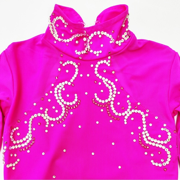 New Figure Skating Dress Size 8 (4~6T)  with Hair Scrunchies (110~120cm) - Picture 3 of 12